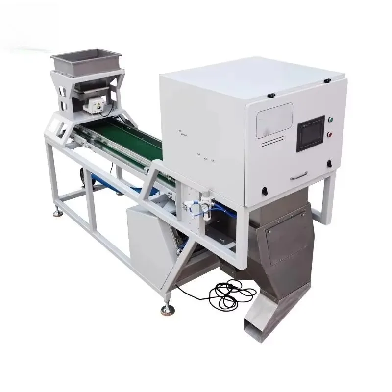 Garlic Color Sorter Multi-Function AI Optical Garlic Grading Machine Dried Red Chili Pepper Color Sorter Customized