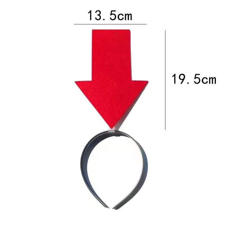 

Уникальная светящаяся повязка на голову с стрелкой и знаком вопроса, светодиодная повязка для волос на Рождество, праздничный головной убор для девочек