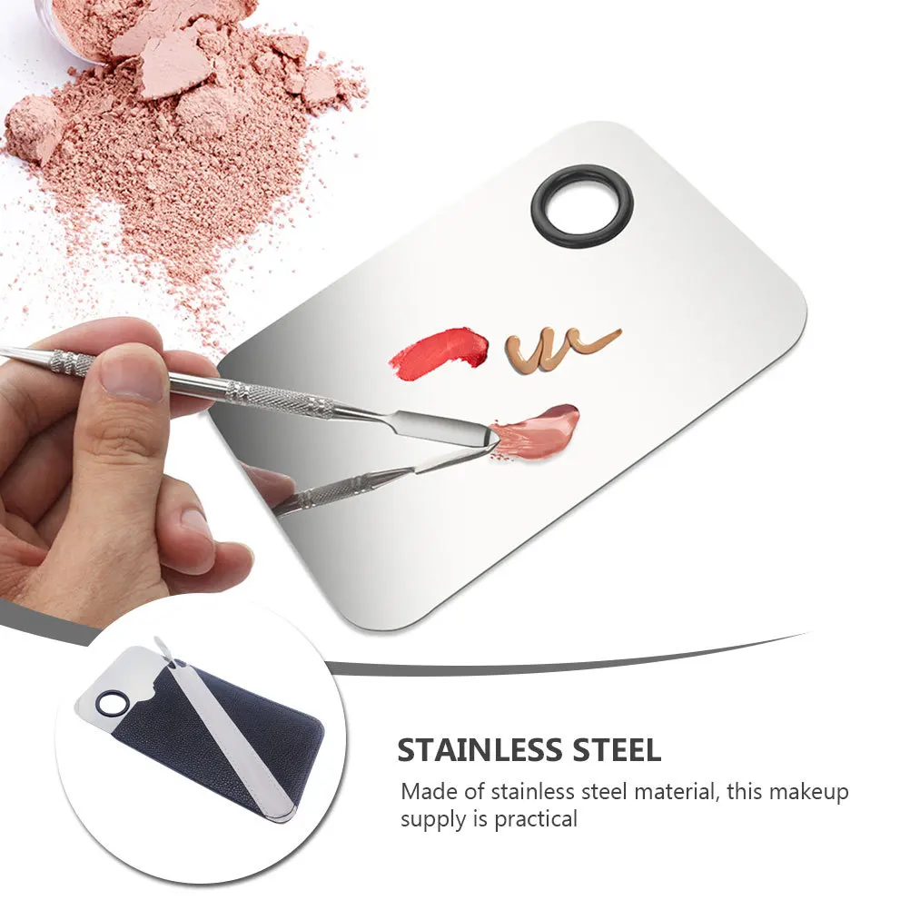 1 Zestaw Paletek do Mieszania Makijażu ze Stali Nierdzewnej do Podkładu, Szminki, Kremów, Mieszania, Zestaw Narzędzi do Samodzielnego Stylizowania Paznokci, Salon Kosmetyczny