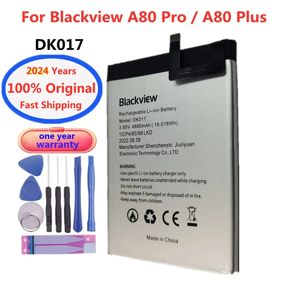 Оригинальный аккумулятор DK017 2024 мАч для Blackview A80 Pro / A80 Plus запасные батареи для мобильного телефона аккумулятор + инструменты, 4680 год