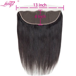 Straight 13x4 Lace Frontal Brazilian 100% Human Hair Remy 4x4 Handtied Lace Closure Soft Lace Frontal 8-20inches Natural Color