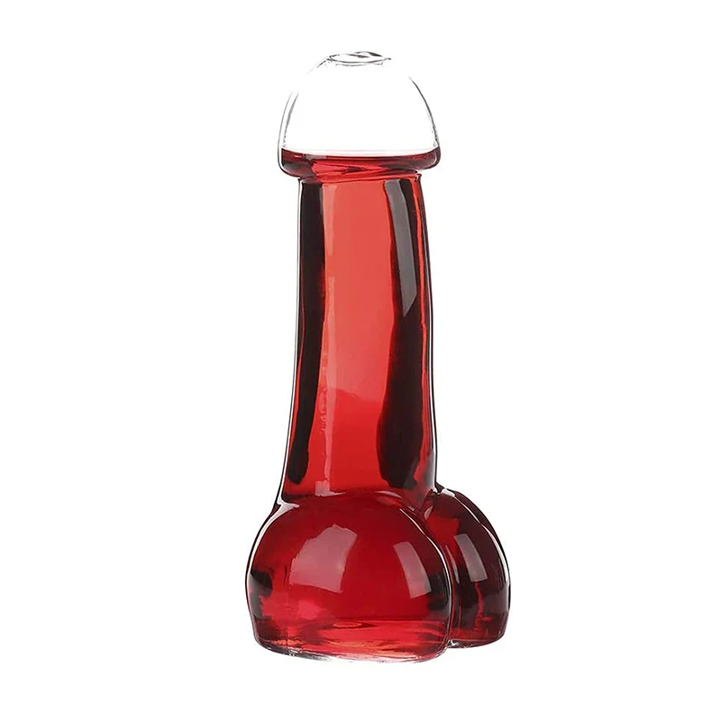 Penis Shape Creative Wine Glass Bar Transparent Glass Drink Cup for Champagne Whiskey