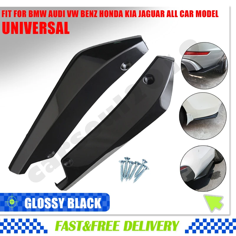 Rear Lip Bumper Spoiler Protector Scratch Diffuser Protection Kit Splitter For BMW Accessories E90 F20 E46 E92 For VW Golf 5 6 7