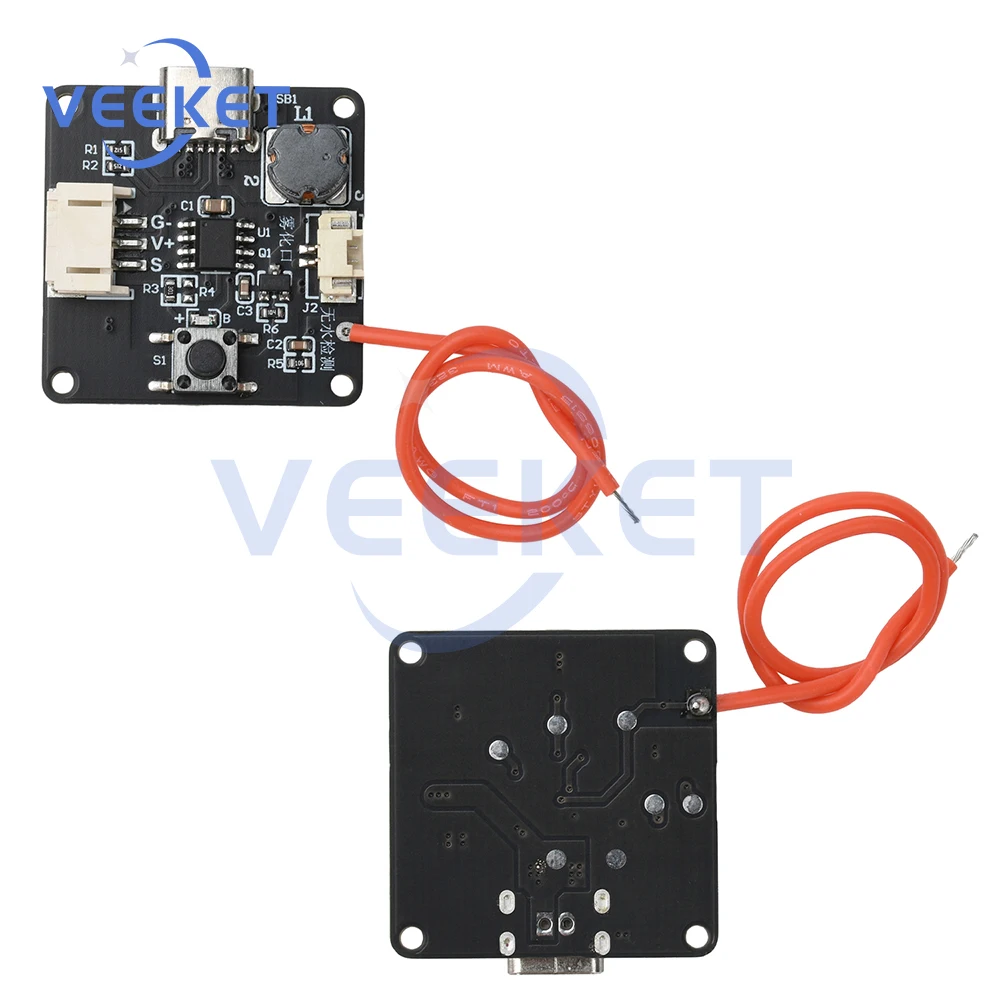 وحدة رذاذ بالموجات فوق الصوتية تيار مستمر 5 فولت رذاذ واحد من النوع C مع كشف مضاد للحرق الجاف اللامائي للترطيب