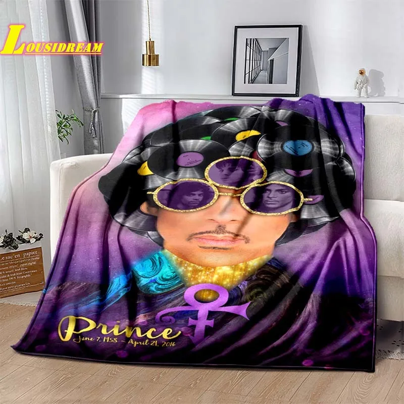 European and American pop singer P-prince blanket warm soft and comfortable home, office, travel camping, birthday gift blanket