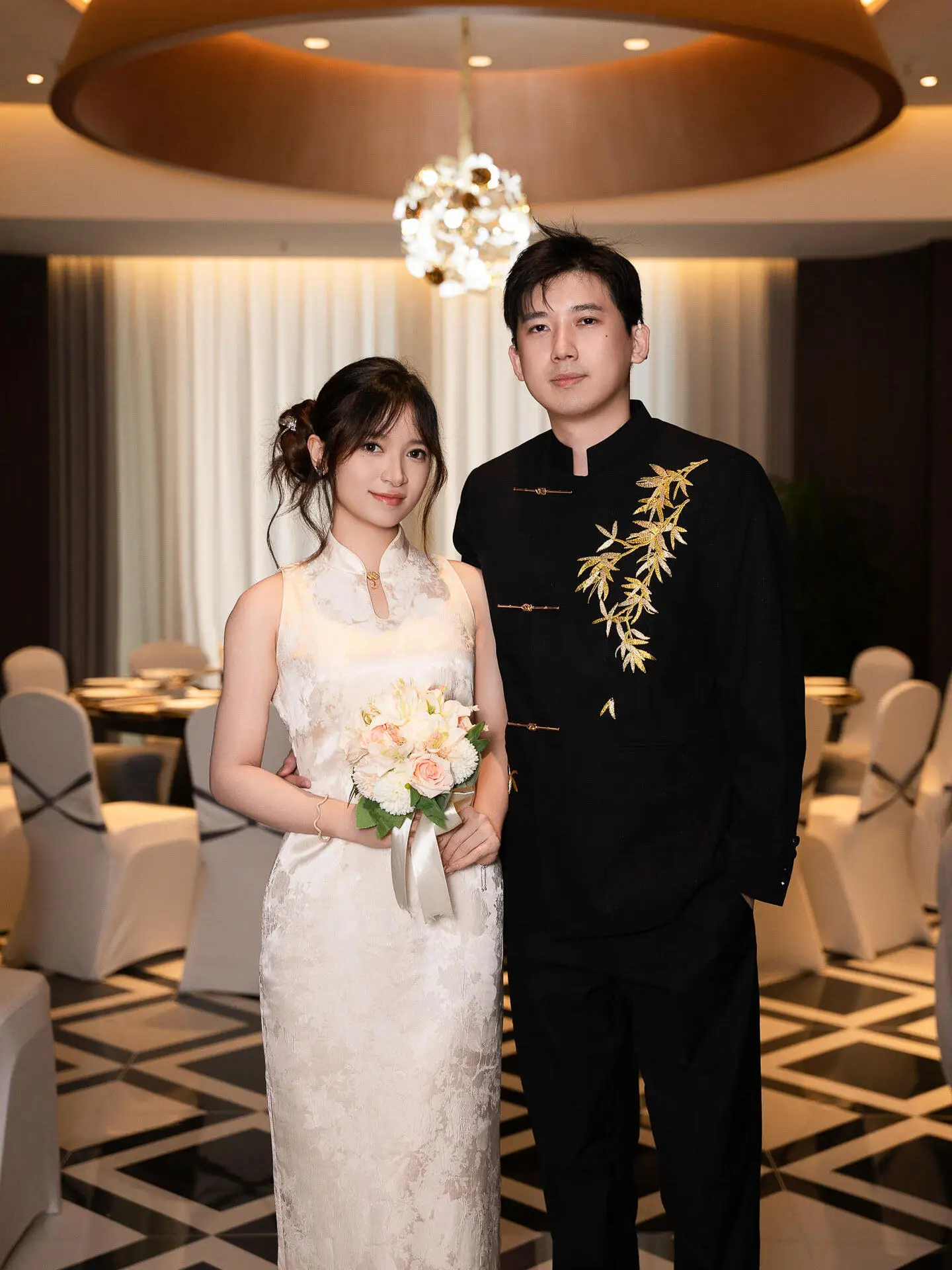 

Ele White Svel Dr Chinese Sle Wedding Dr New Bride Cus-Made Engagement Ceremony Dr Luxury mat