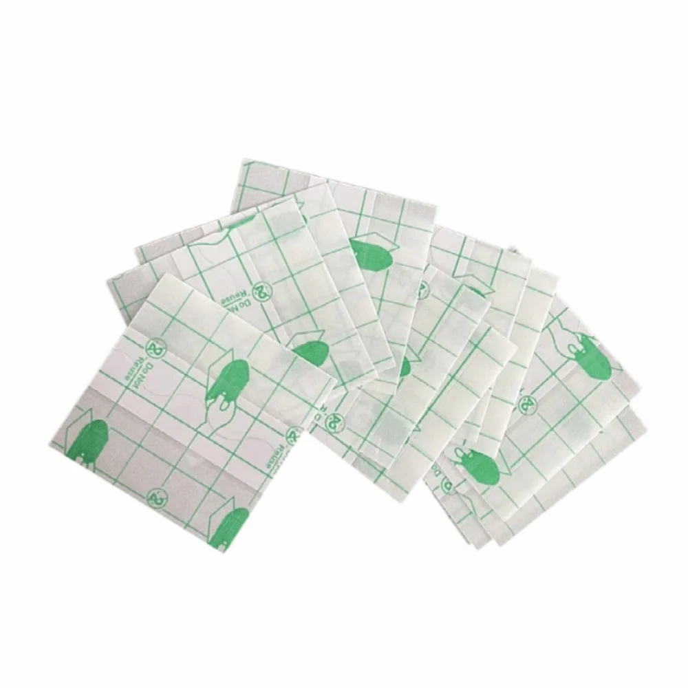 

20pcs PU Disposable Swimming Patch Breathable Adhesive Transparent Swimming Patch Square Protective Sticker Wound Protection