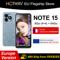 HOTWAV Note 15 Android 14 Mobile Phone 8GB(4+4) RAM 64GB ROM 6.6'' Display 5160mAh Battery Fingerprint Dual SIM Smartphone
