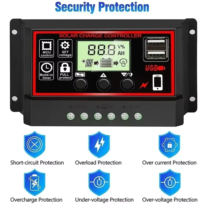 Solar Charge Controller 10A/20A/30A/40A/50A/60A/80A/90A/100A