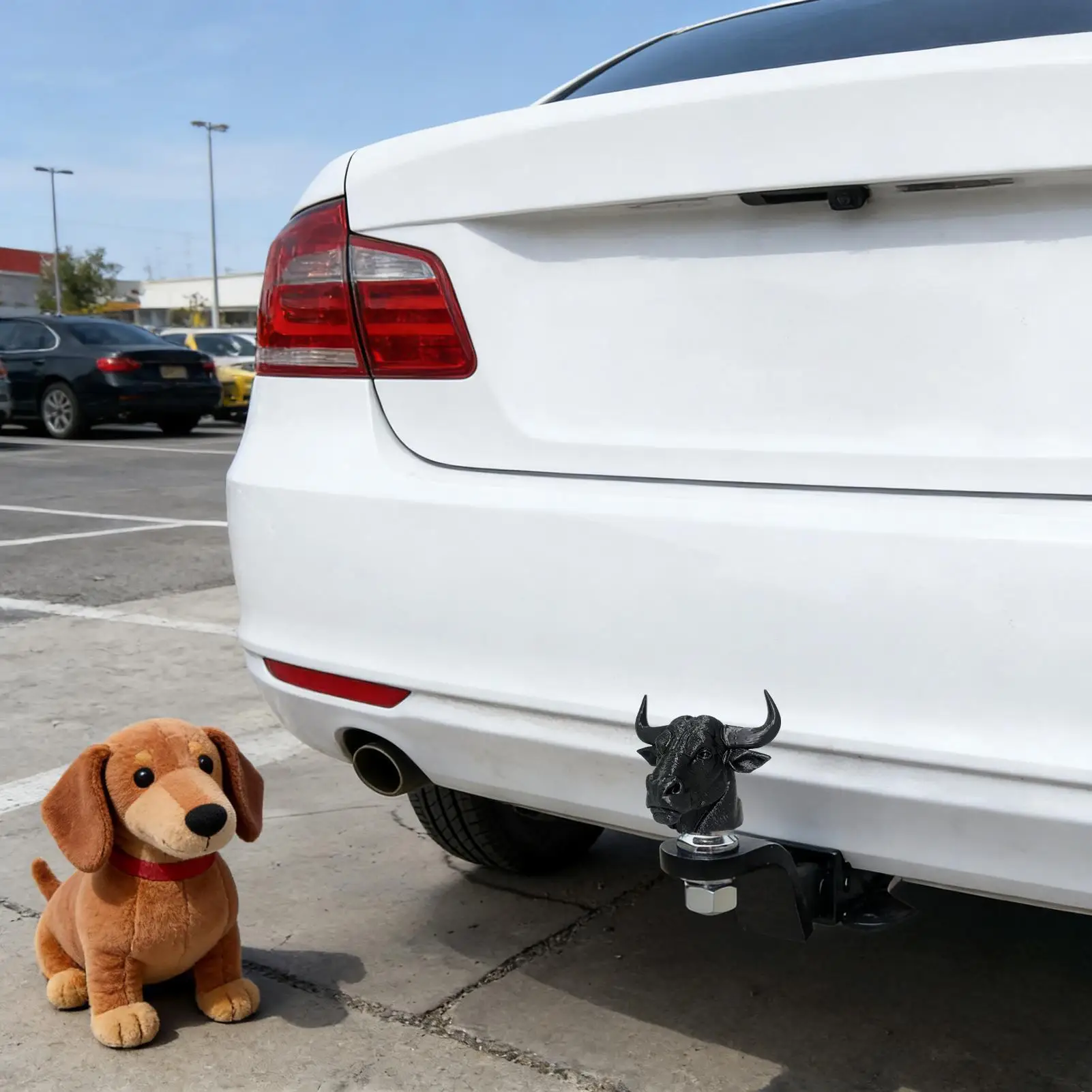 Trailer Ball Cover Animal Shape Dustproof Protector Towing Hitch Plug Cover For RV Trailer SUV Boat Truck Towing Driving Outdoor