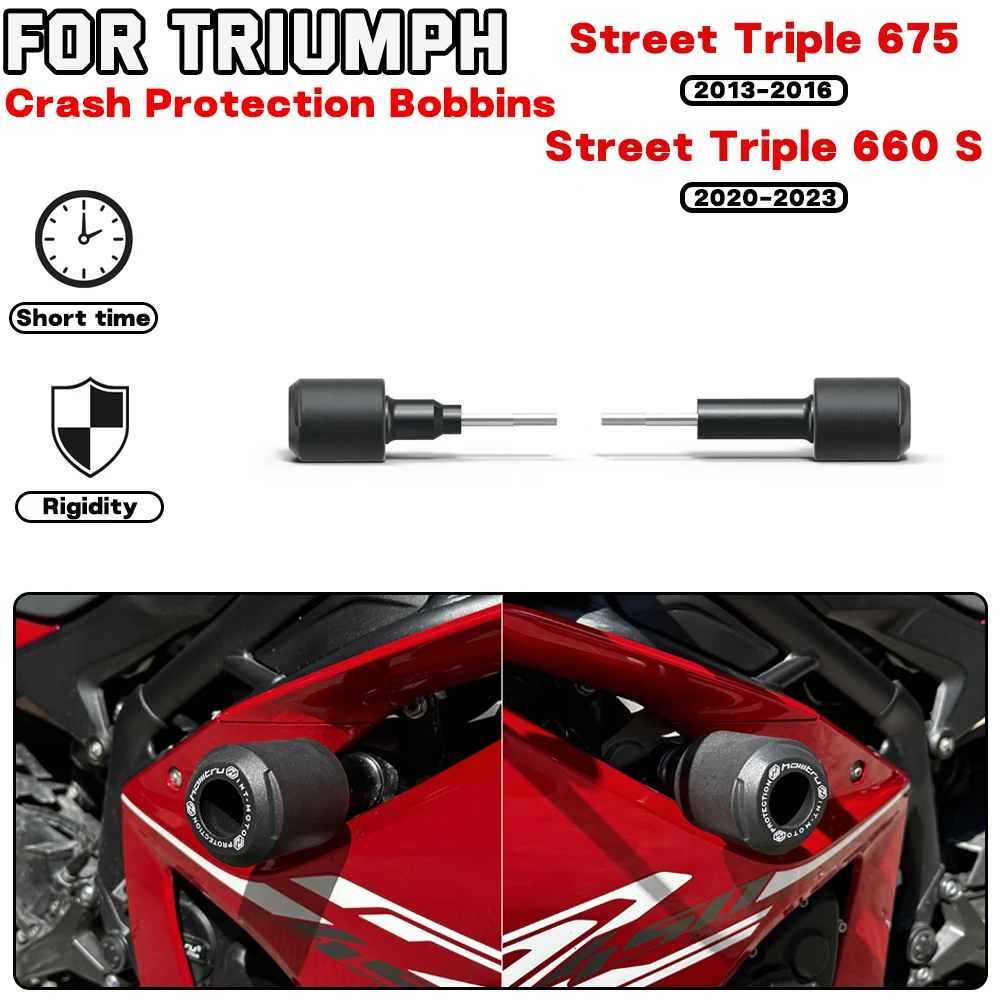 

For YAMAHA Street Triple 675 2013 2014 2015 2016 Motorcycle Frame Crash Protection Sliders Falling Protector Engine Protect Kit