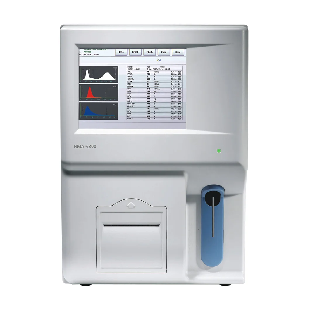 CE Certificate Medical Hospital Lab 3 Diff Fully Auto Hematology Analyzer 3-part