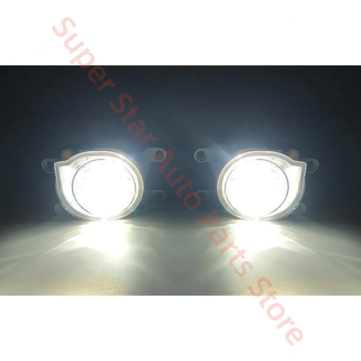 Fit for Toyota Frontlander 2022 Front fog lamp assembly Upgrade and modify the high-end LED fog lamp assembly Three color light