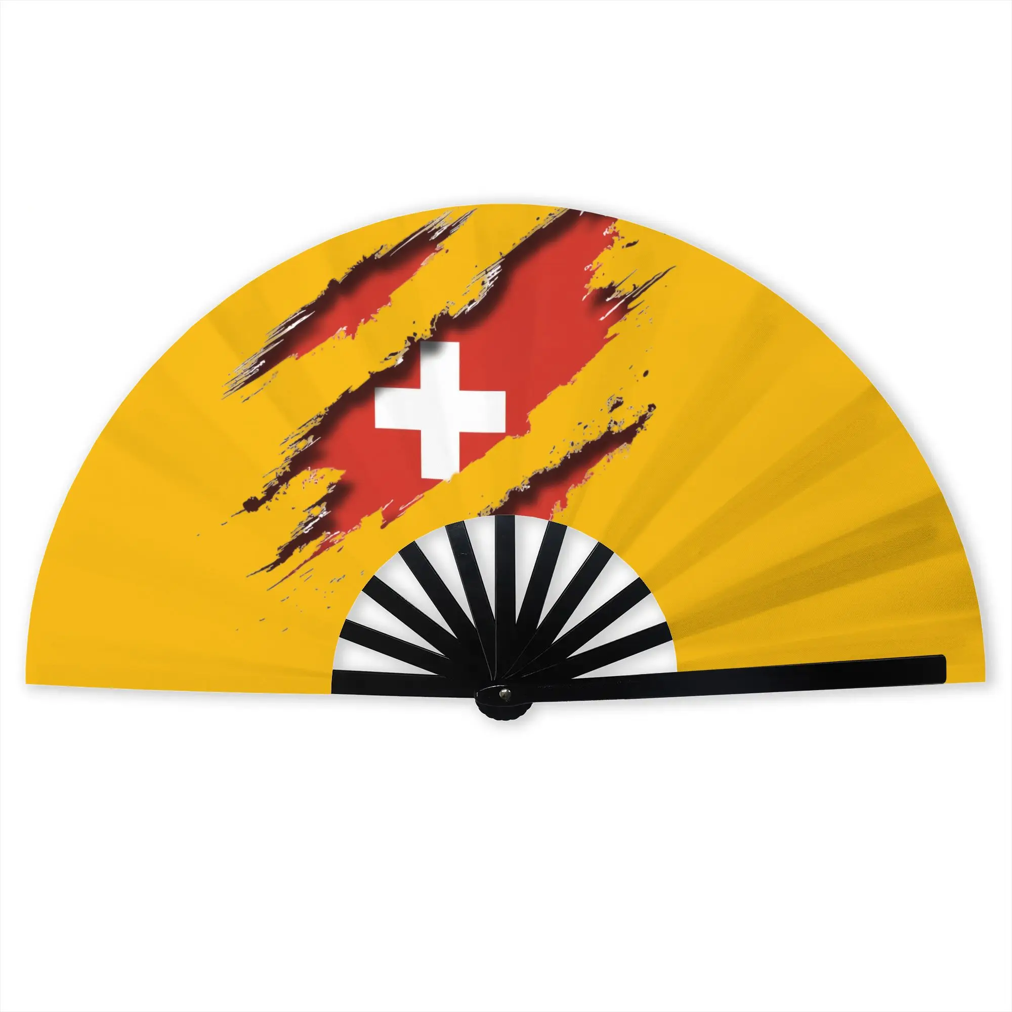 Switzerland Shredding  Hand Fan Promotional Gift Wedding  Durable Folding Fans Creative Bulk Pack Fan