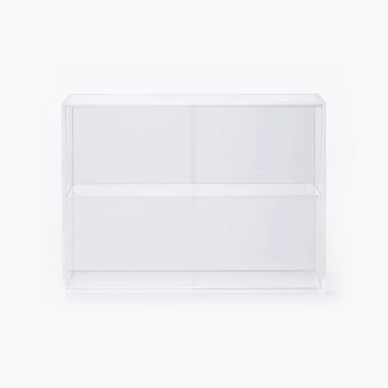 Acrylic collection nano/sliding door, desktop nano box blind box display