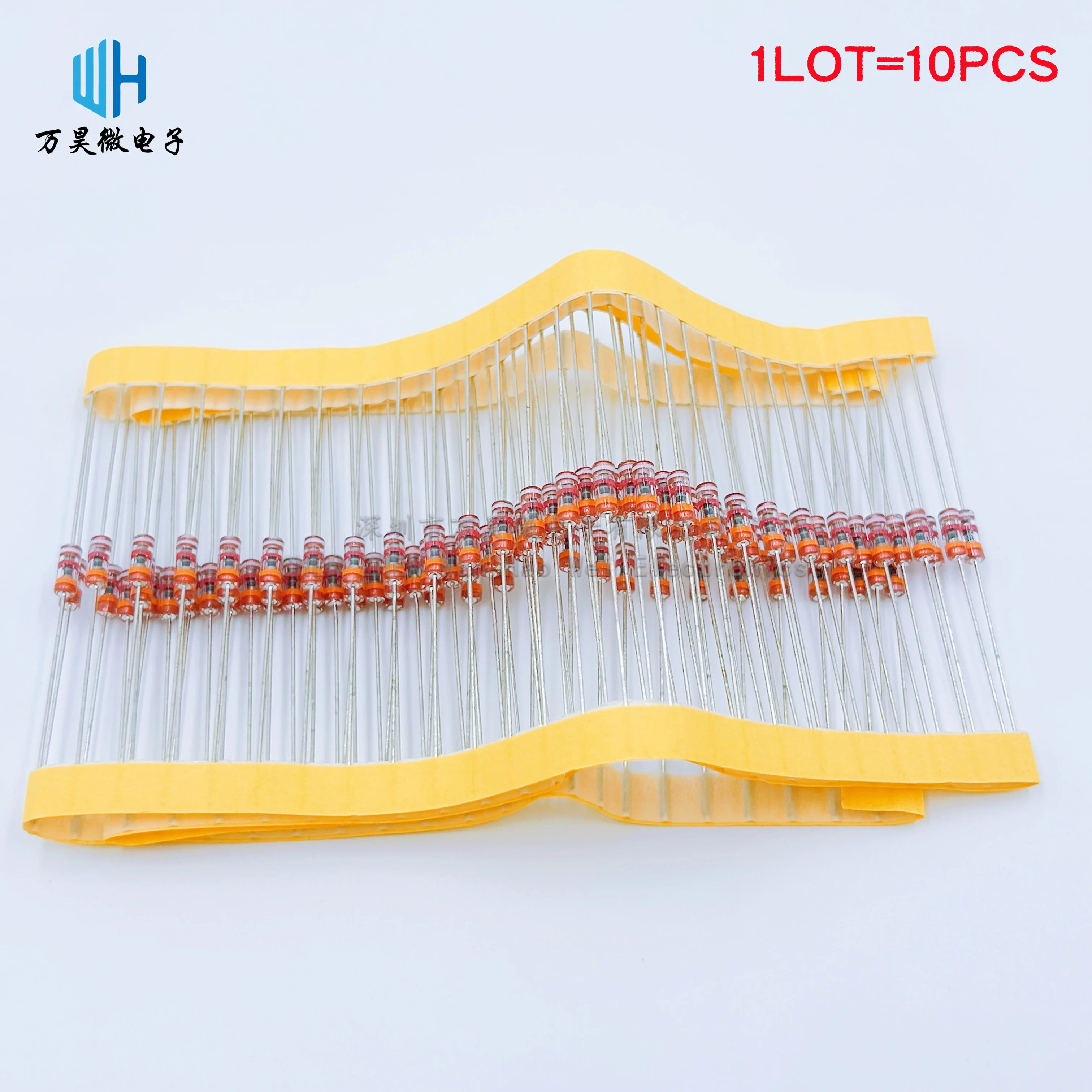 

10PCS/LOT Glass discharge tube RLS102-141M/201/251/301/401/501/601/102M SSP BSP CSP DSP-301N 2.6*6.7mm 140V 1KV Surge protective