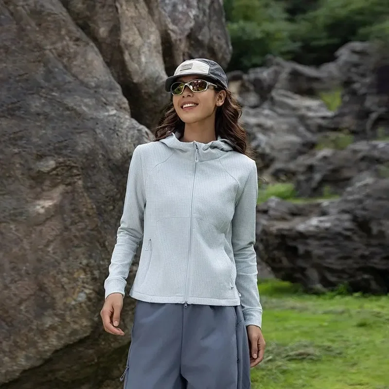 Women Outdoor Cycling Hiking Long Sleeve Sport Quick Dry Hooded T-shirt Girl Y2k Streetwear Slim T Shirt Coat Hoodie Tshirt