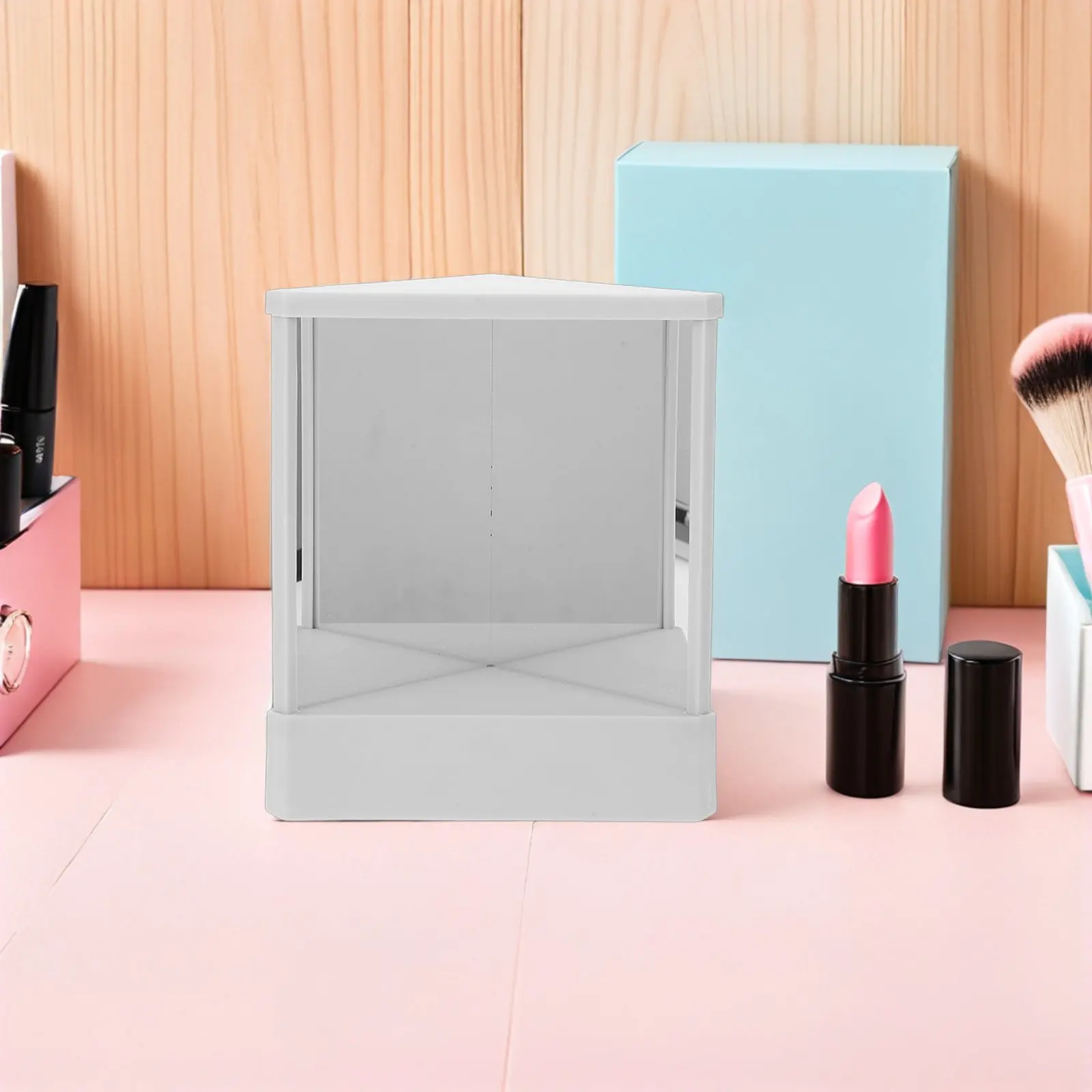 Non-Reversing Vanity Mirror White High Definition Makeup Glass Stand for Dressing Table True Image Reflection Beauty Salon
