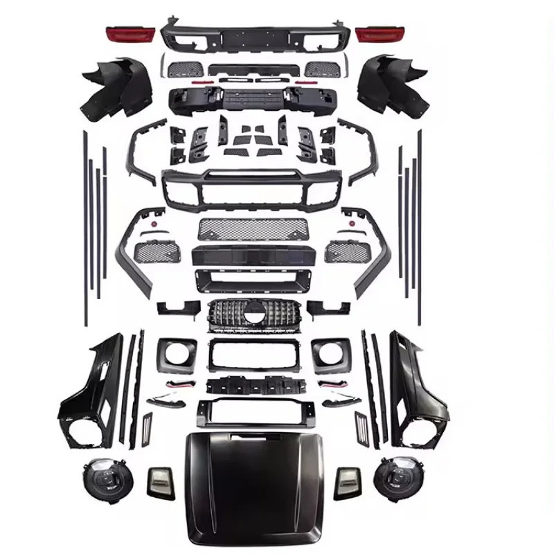 Suitable for Mercedes-Benz G-Class W463 to W464 Old to New G500 Kit Brabus Style Bumper Surround