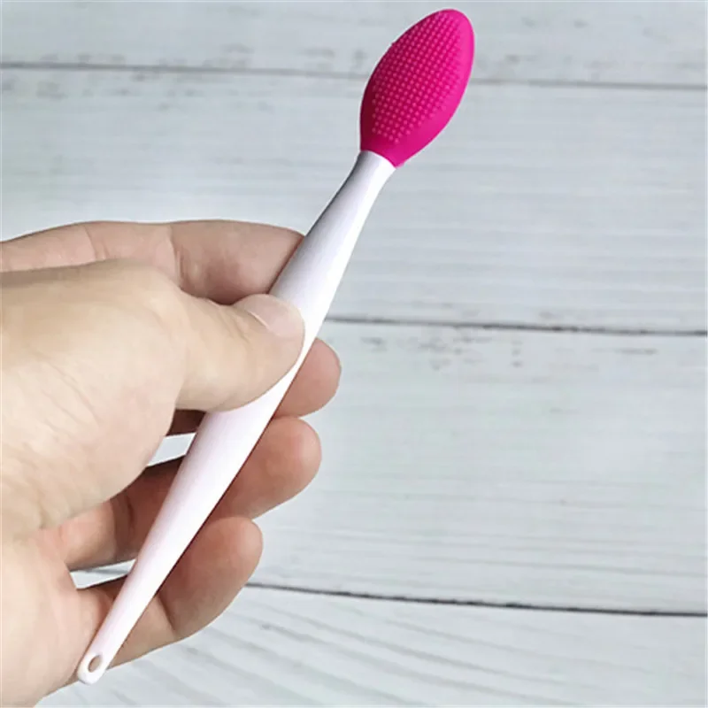 5 Colors Silicone Multifunction Wash Face Exfoliating Blackhead Cleansing Brush Lip Brush Clean Pores Professional Beauty Tools