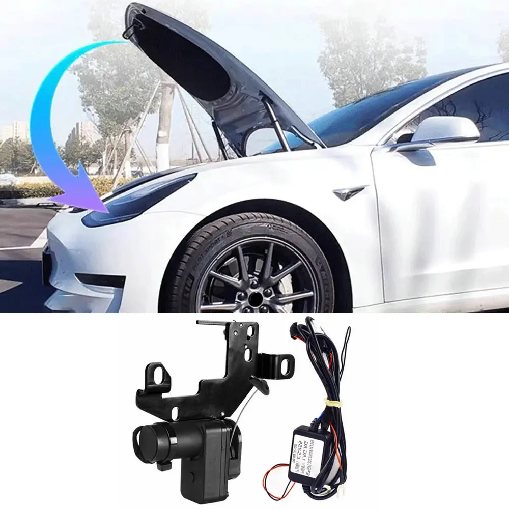 

For Tesla Model 3 Y S X Front Spare Box Electric Suction Lock XS Electric Intelligent Adsorption Front Cover It Is Suitable