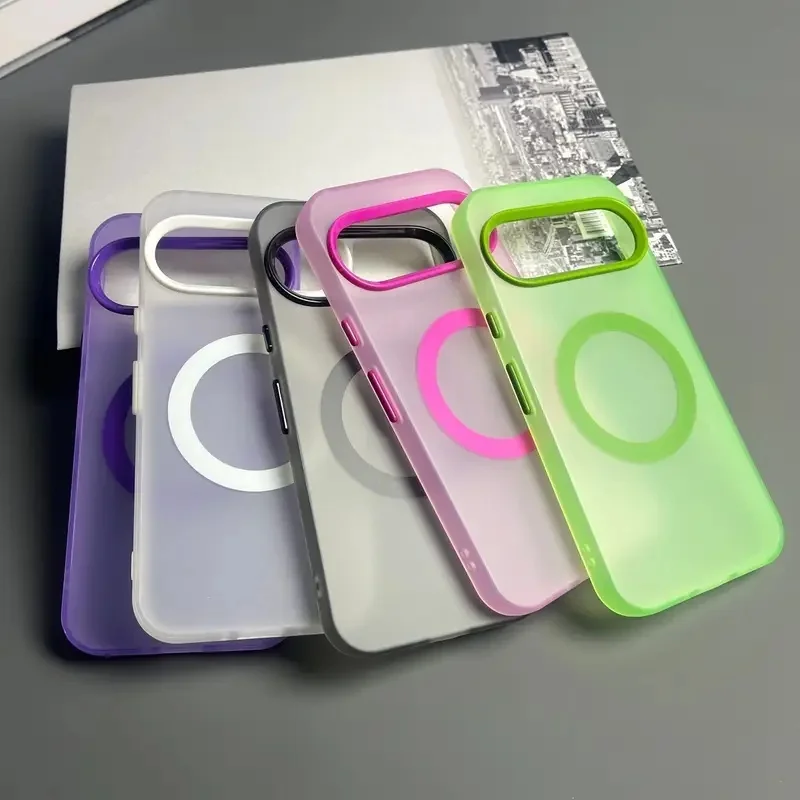 Neue magnetische Rückseite für Google Pixel 10Pro 10 Pro XL 9A 9 Pro XL 8Pro 8A Candy Color Made Clear PC TPU für Stoßfestigkeit