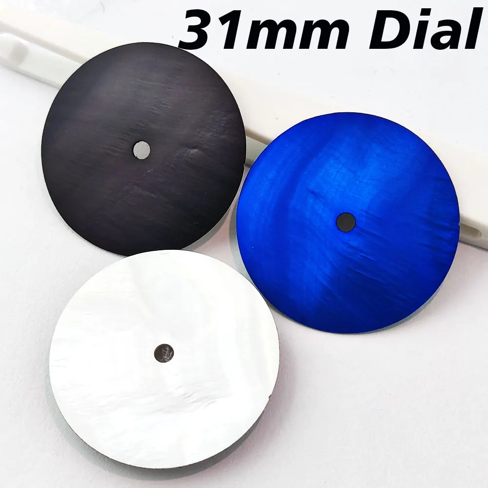 31mm Dial NH35 Watch Dial Pearl Shell Dial Blue/black/white Dial Suitable For NH35/NH36 Movement watch accessories
