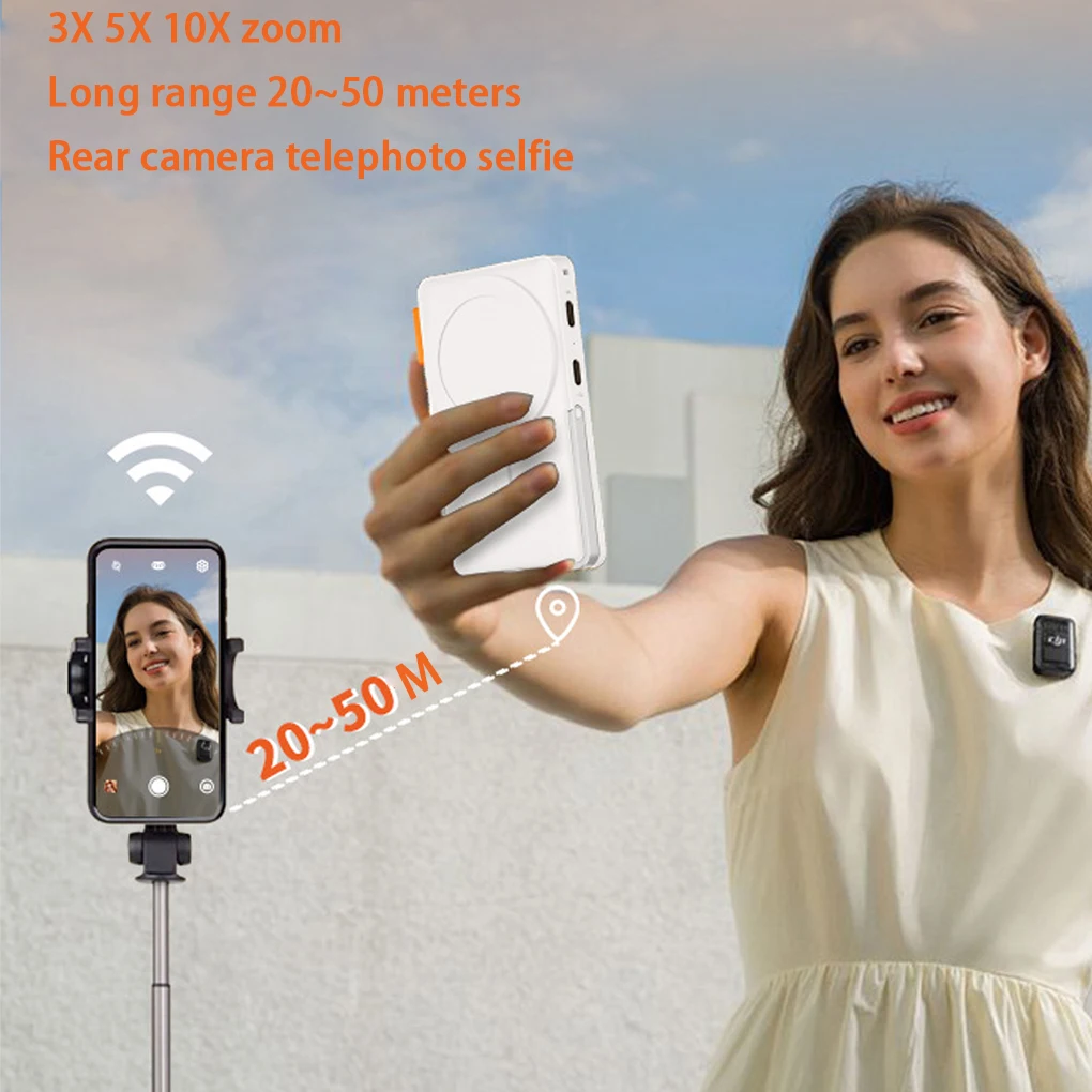 

Portable Magnetic Phone Selfie Monitor Screen for Smartphone Rear Camera Selfie Vlog Live Stream with Sound and Adjustable Focus