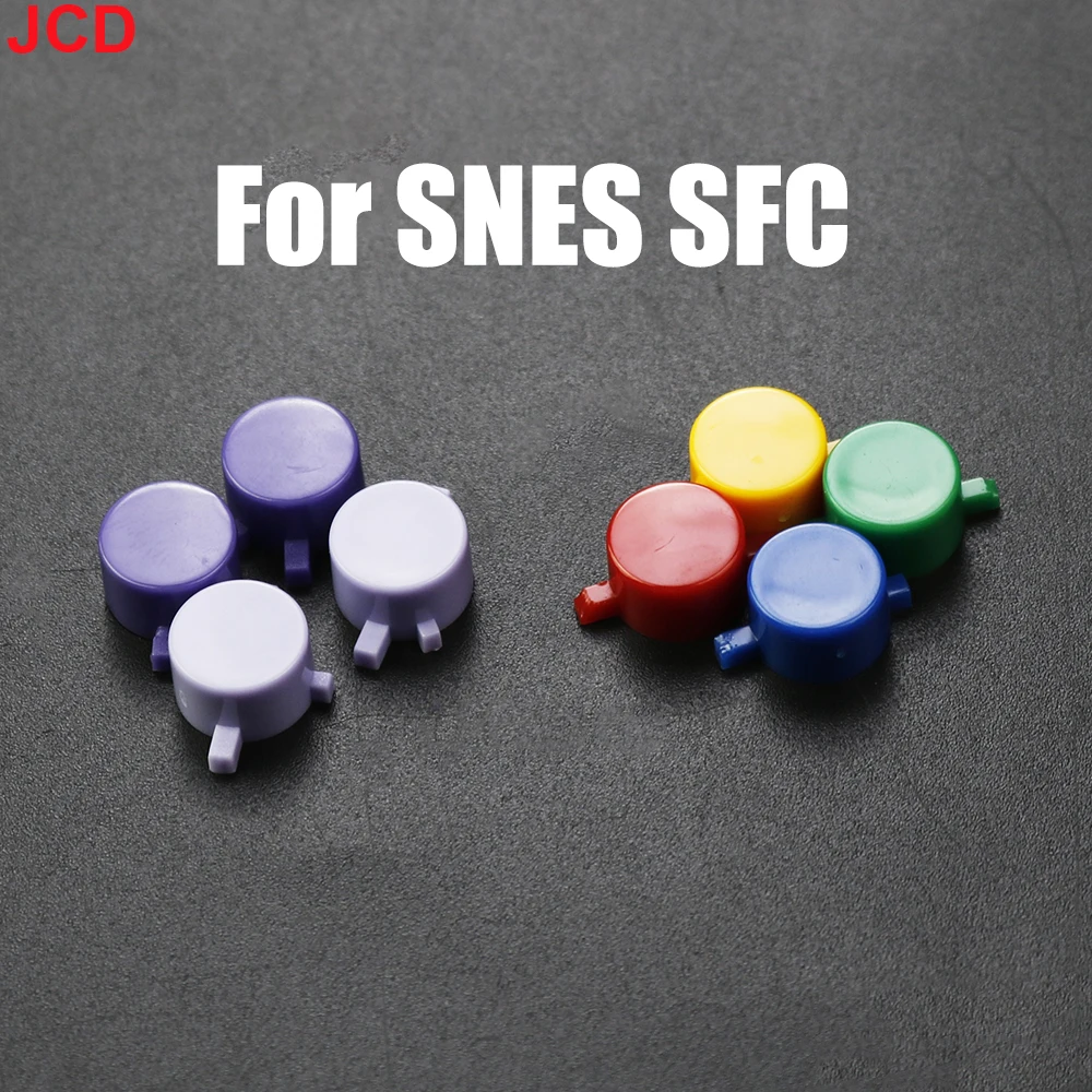 JCD 1set For SFC SNES Super NES Plastic Buttons A B X Y Replacement Controller