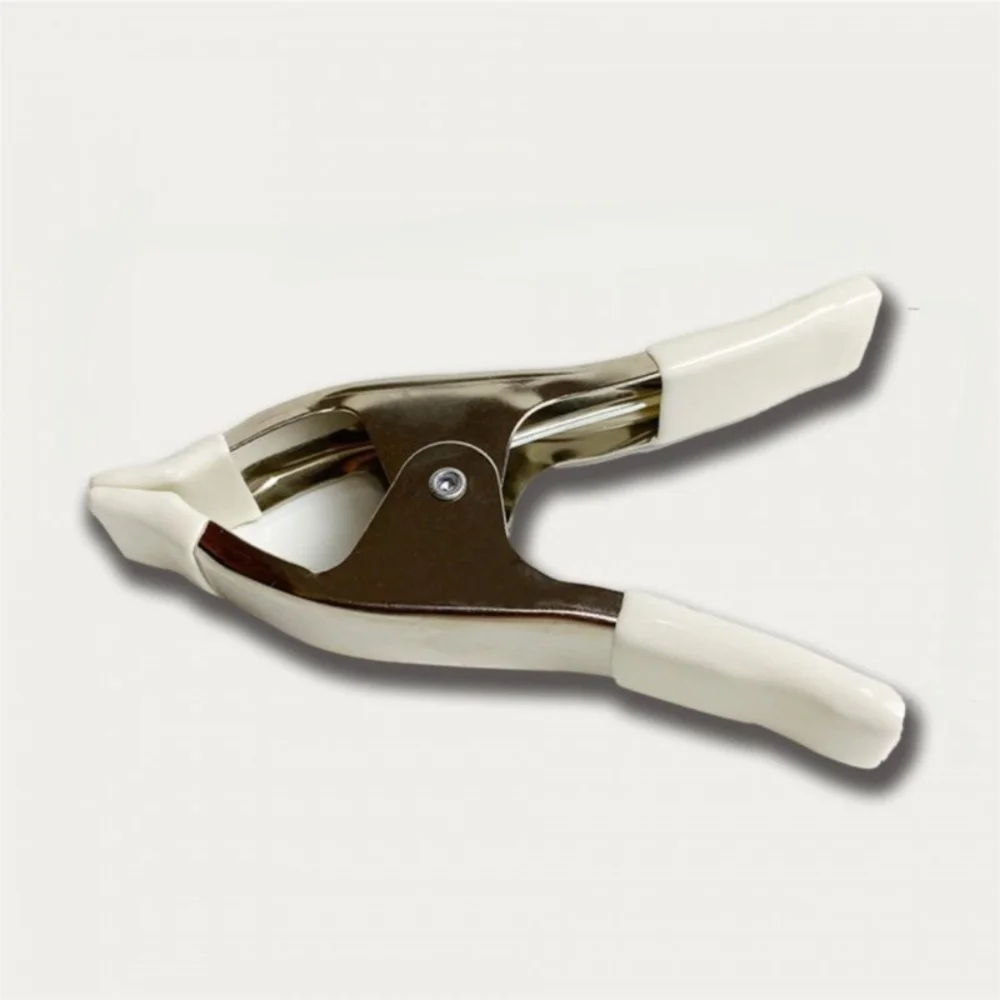 Creative Metal Wedding Dress Clip a-shaped 4/6inch Spring Clamps Non-Slip Rubber Multi-Purpose Photography Clips Dress Fitting