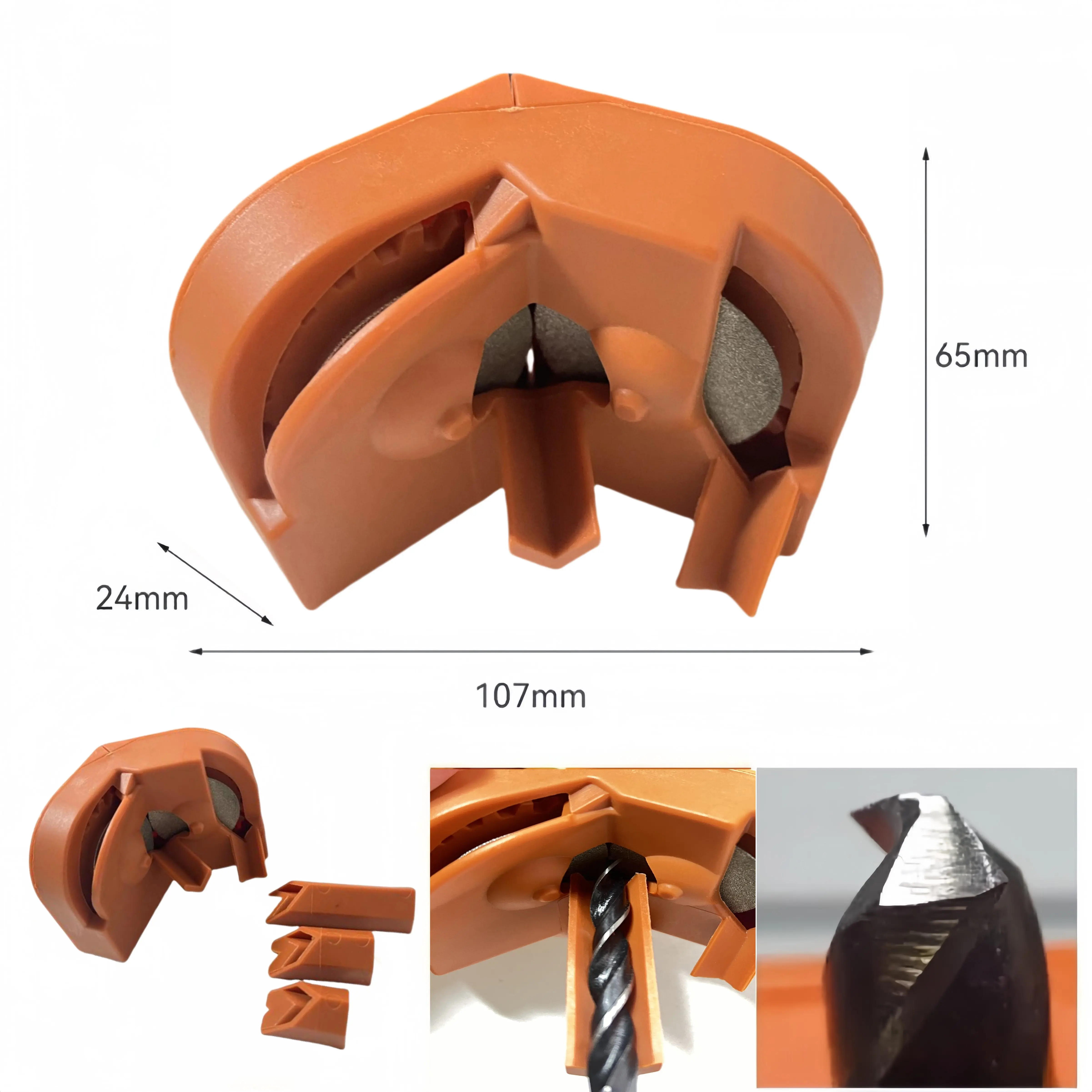 Afilador de brocas multiusos, afilador de cuchillos de taladro de impacto eléctrico para broca/fresa/tijera