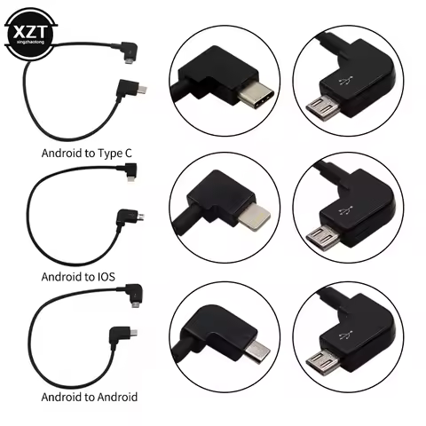 Data Cable For DJI Spark/MAVIC Pro/MAVIC Air /Mavic 2 /Mini SE Control Micro USB to Lighting/Type C/Micro line for IPhone /Pad