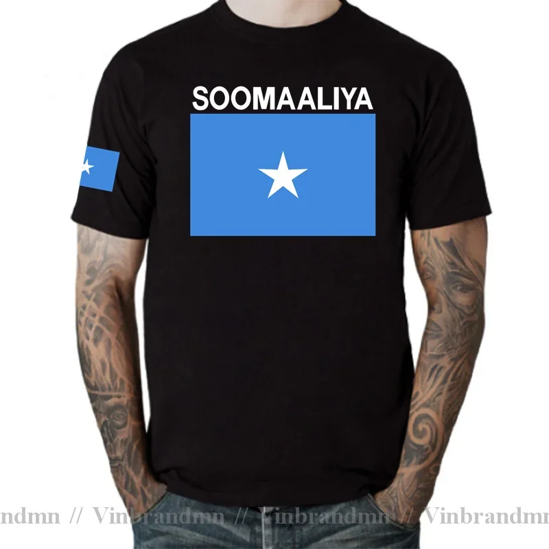 Somalia Somali T shirts Men Newest Fashion Jerseys Nation Team 100% Cotton T-shirts Clothing Tees Country Flag Soomaaliya SOM SO