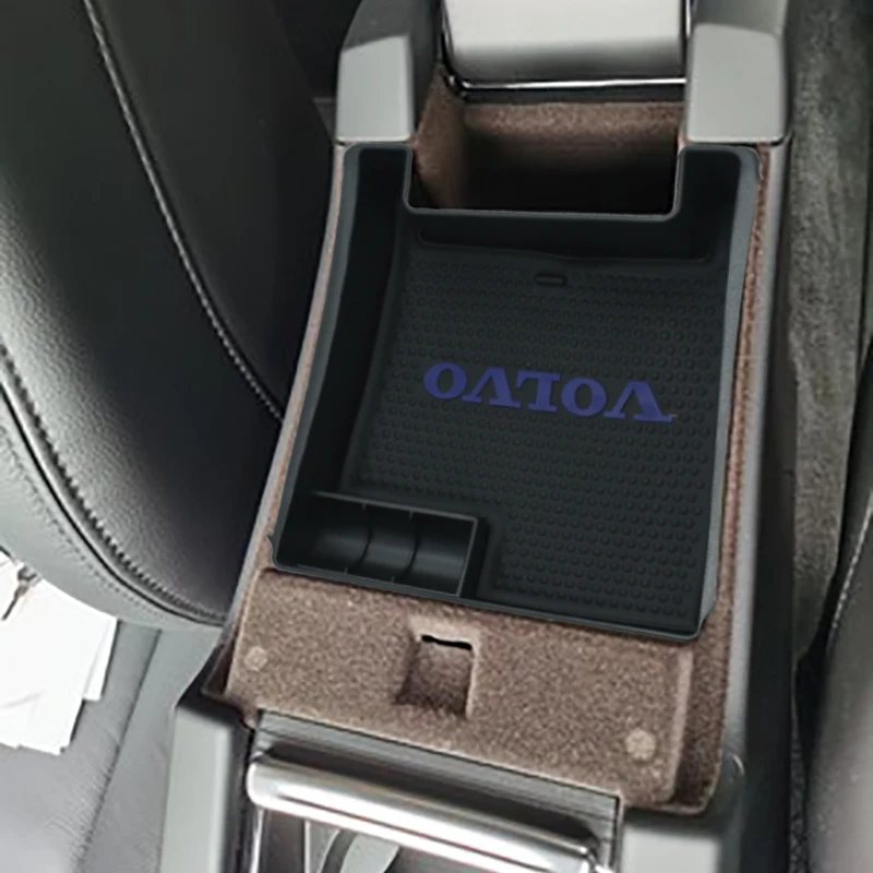 Caja de almacenamiento para Reposabrazos de puerta delantera y trasera, caja de almacenamiento con reposabrazos de Control Central para Volvo S60,