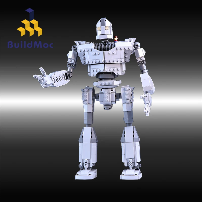 MOC Assembly Hero Robot Fit The Iron City Figures Giant Model Building Blocks Bricks Kids Boy Gifts Birthday Christmas DIY Toys