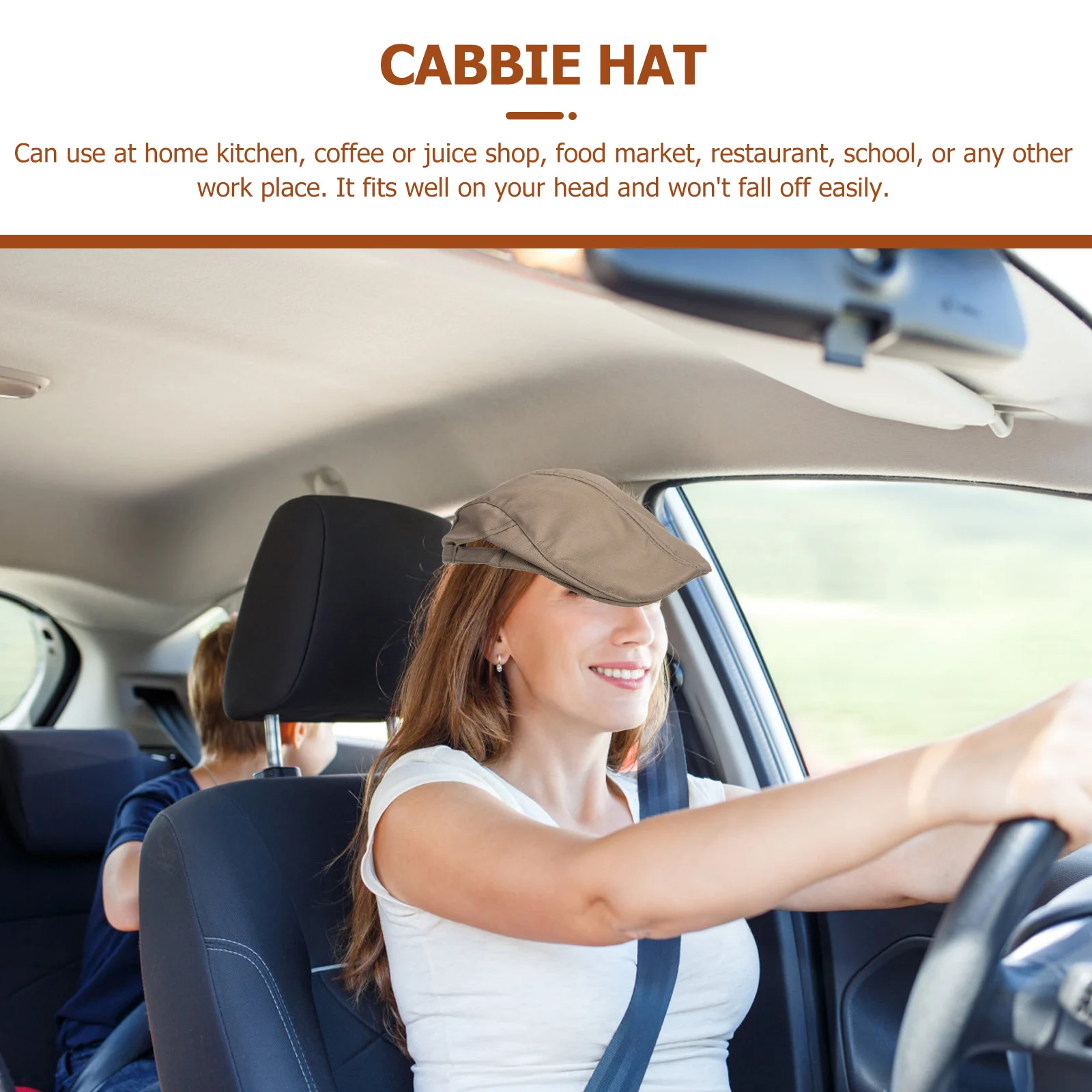 

Chef Canvas Working Hat Unisex Chef Beret Cabbie Flat Hat Kitchen Restaurant Cafe Barbecue Cake Shop Durable Comfortable