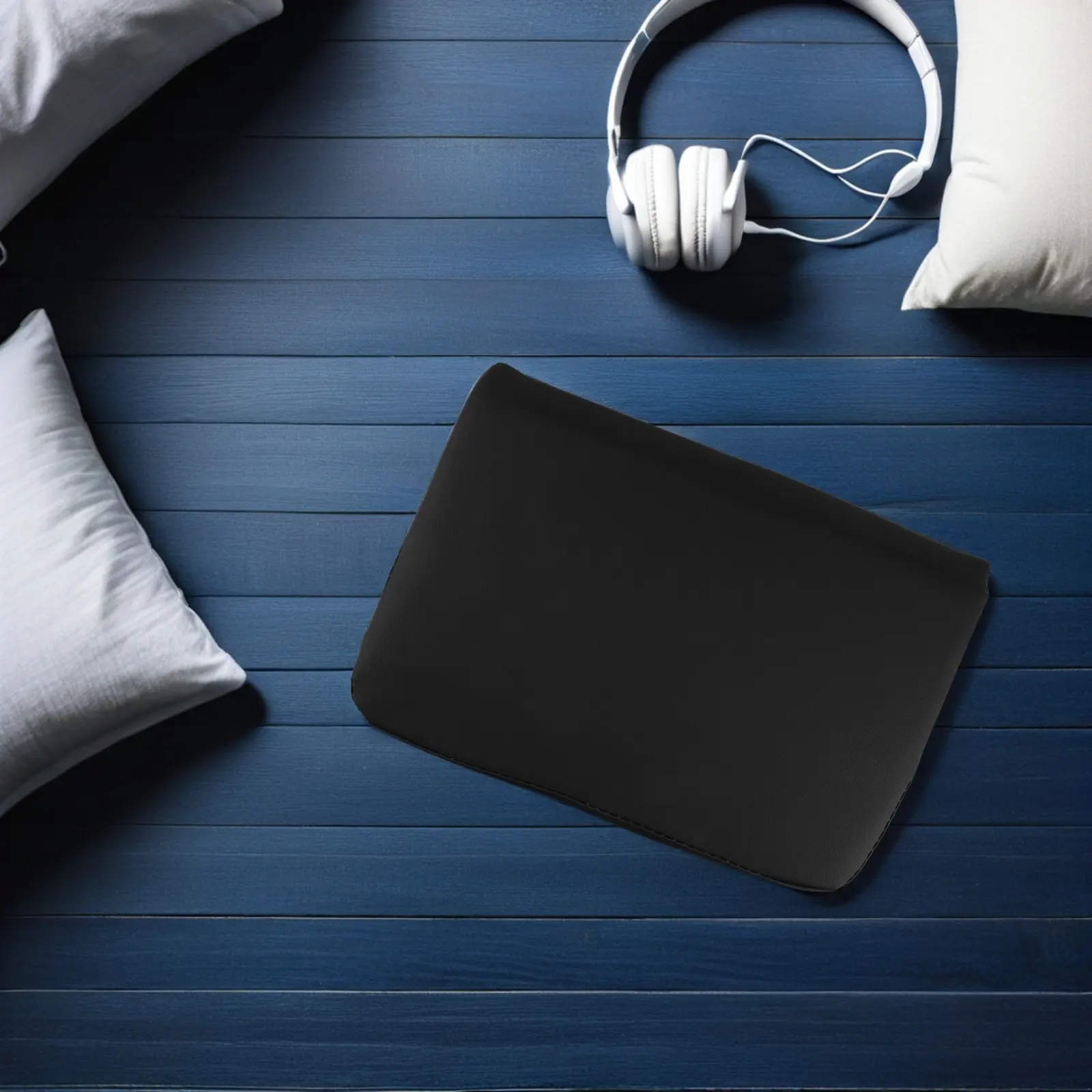 

Массажная подушка-подголовник эргономичная, черная, с покрытием из ПУ, для поддержки шеи, для массажного стола, для спа-кровати, из пеноматериала высокой плотности