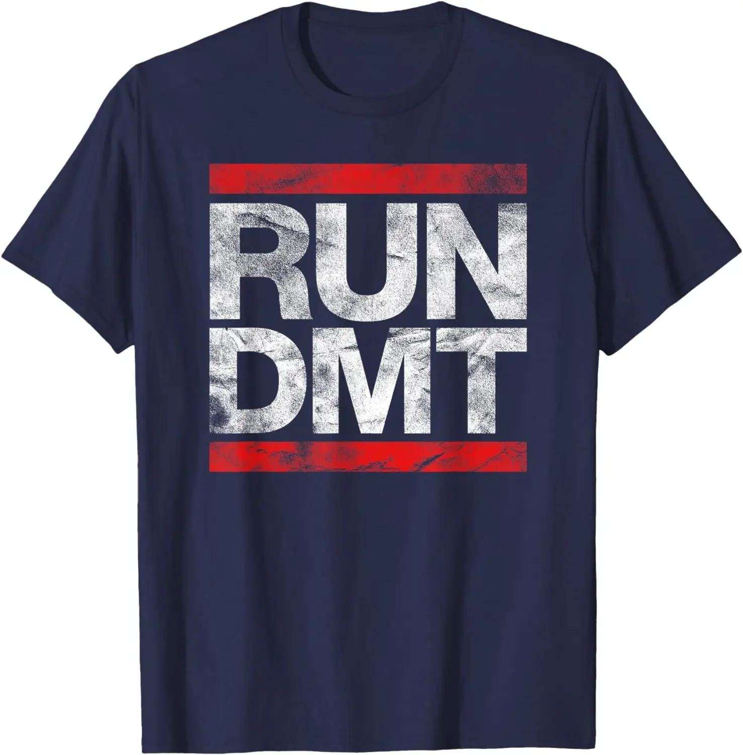T-Shirt Vintage Old School RUN Dstuff, style années 90, pour fête
