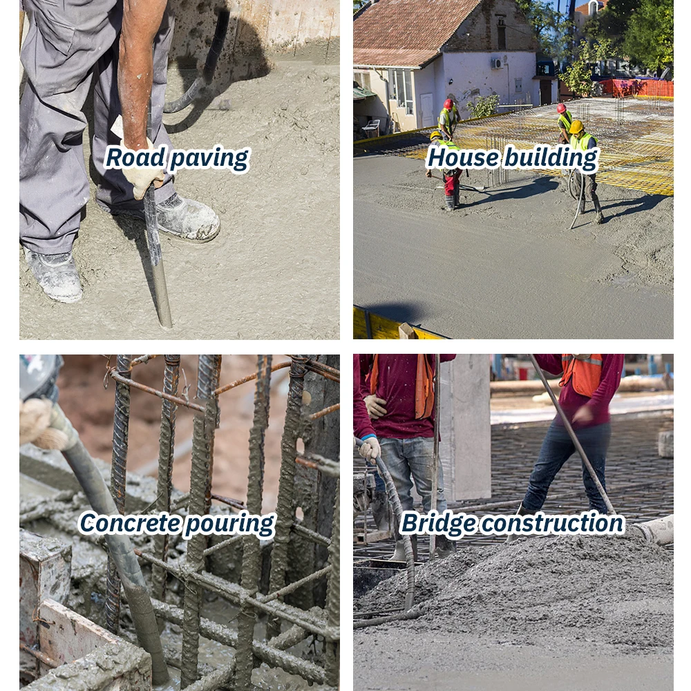 Electric Construction Concrete Vibrator Portable Concrete Vibrating Tool Cement Vibration Machine Concrete Air Bubble Remover