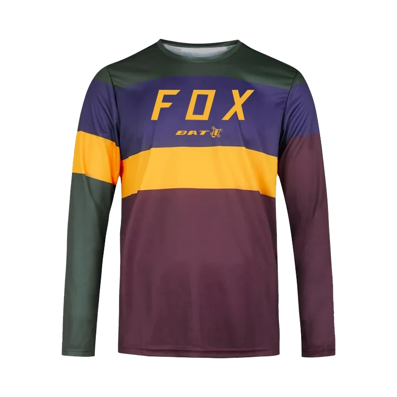 

BAT FOX Motocross Shirt Men Downhill Jersey Enduro MTB T-Shirt Bicycle Jersey Quick-Dry Offroad DH Jersey Camisas Ciclismo