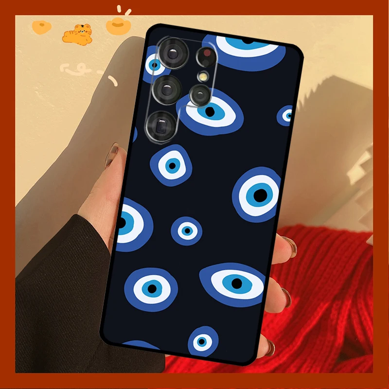 Nazar Boncuğu Evil eye Case For Samsung Galaxy S21 S22 Ultra S8 S9 S10 Plus Note 10 Note 20 Ultra S20 FE Cover