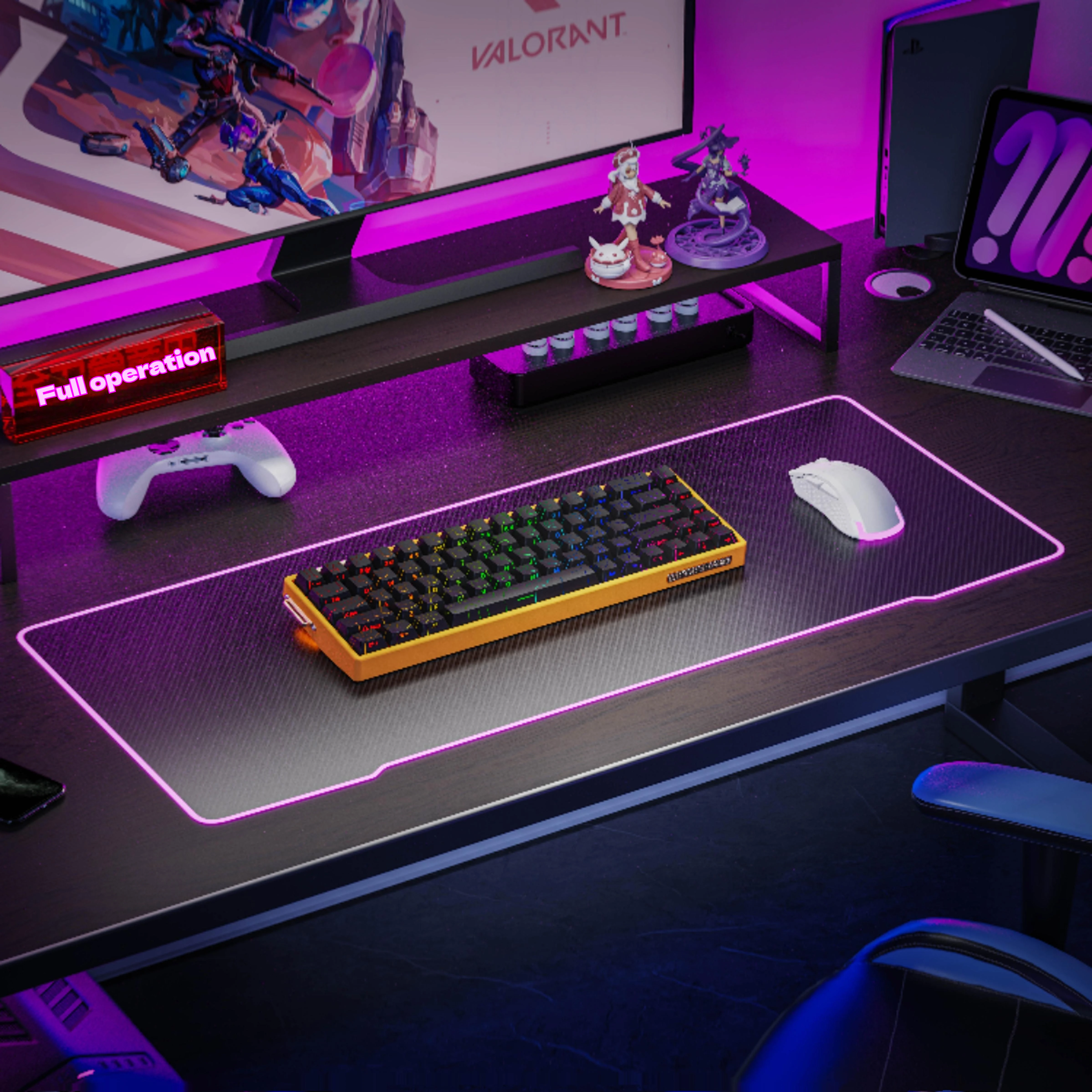 JIXIEFENG Hacker68L Teclado mecánico de eje magnético 0.01rt respuesta rápida 8k soporte Mixto Axescustomized teclado para juegos Rgb