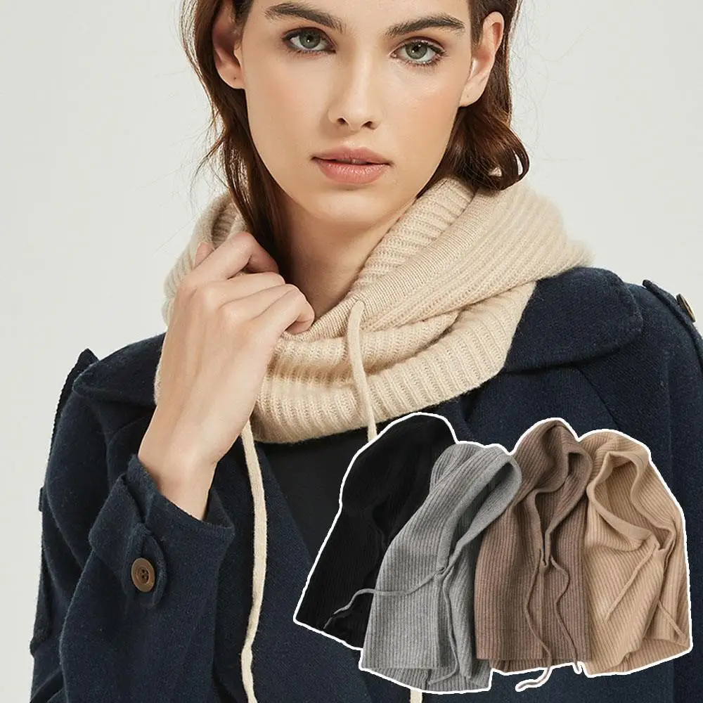 النساء الشتاء قطعة واحدة قبعات صغيرة محبوك لينة الدافئة المرأة بالاكلافا قبعة في الهواء الطلق موضة وهمية سدادات حماية الأذن بونيه مقنعين قبعات