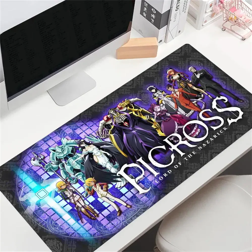 Large Mouse Pad Non-slip for PC Gamer Rubber Deskmat A-Albedo Overlords Anime Lock Edge Mouse Pad XXL Laptops Gaming Accessories