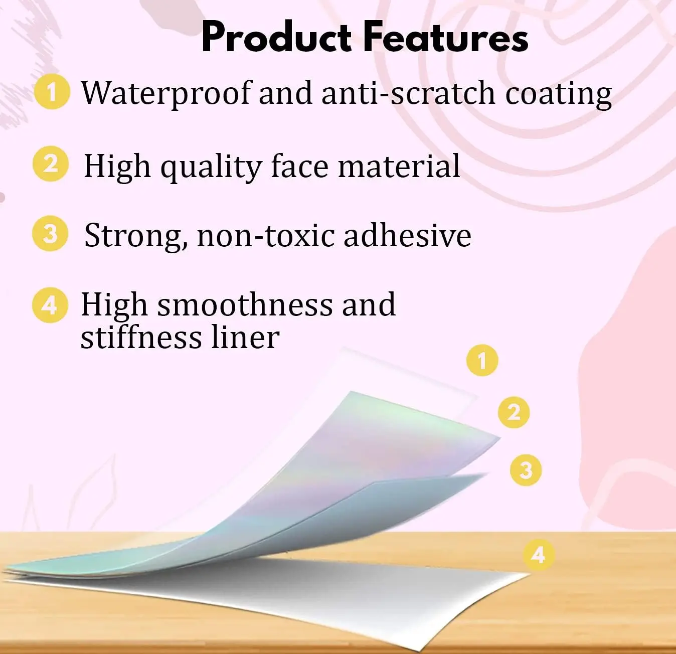 10 أوراق - أوراق لاصقة من الفينيل بألوان قوس قزح - مقاس A4 (8.3 × 11.7 بوصة)، ذاتية اللصق، مقاومة للماء، متوافقة مع طابعة النافثة للحبر والليزر