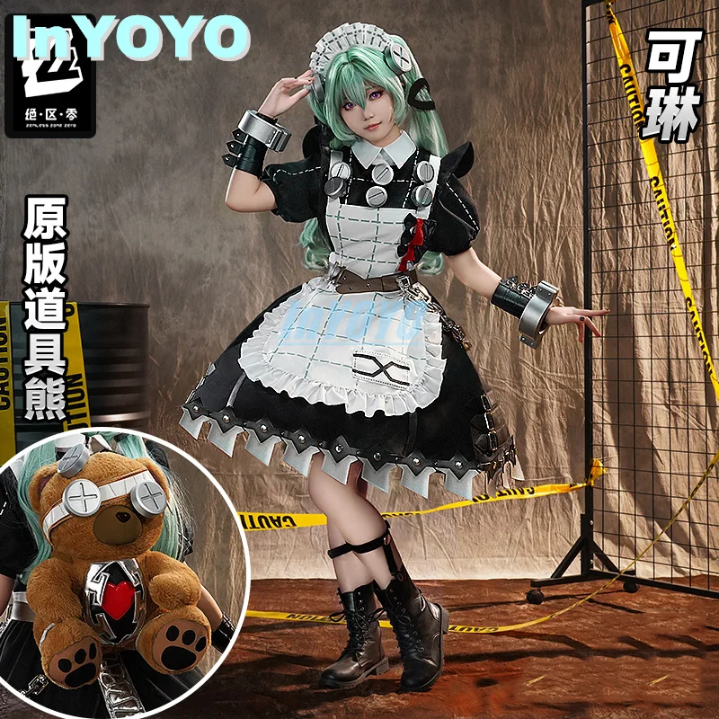 

InYOYO Corin Wickes Cosplay Costume Zenless Zone Zero Game Suit Lovely Maid Uniform Dress Halloween Party Outfit Women S-3XL New