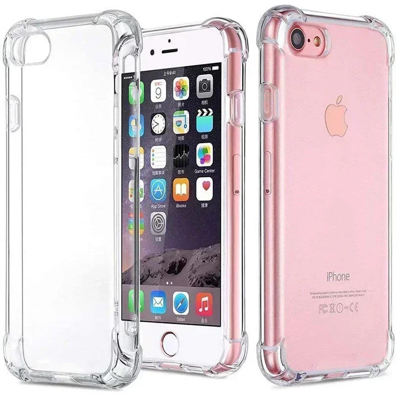 Funda Original para iPhone SE 2020 SE 2022 7 8 cristal suave transparente a prueba de golpes Funda de teléfono para Apple iPhone SE 2016 Funda trasera