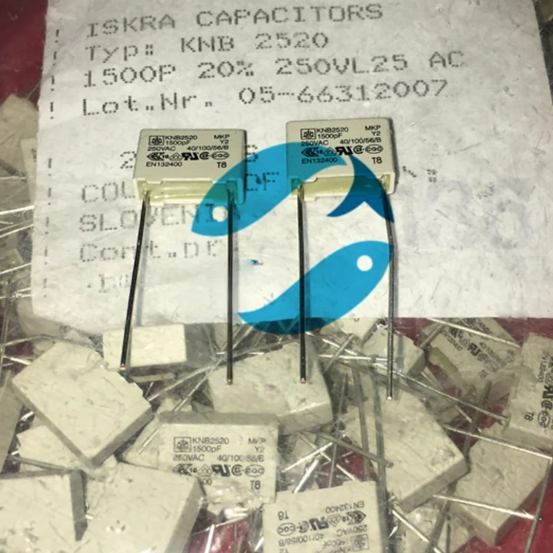 

10 шт. пленочный конденсатор KNB2520 MKP Y2 1500PF 250VAC 152 250V P:10MM