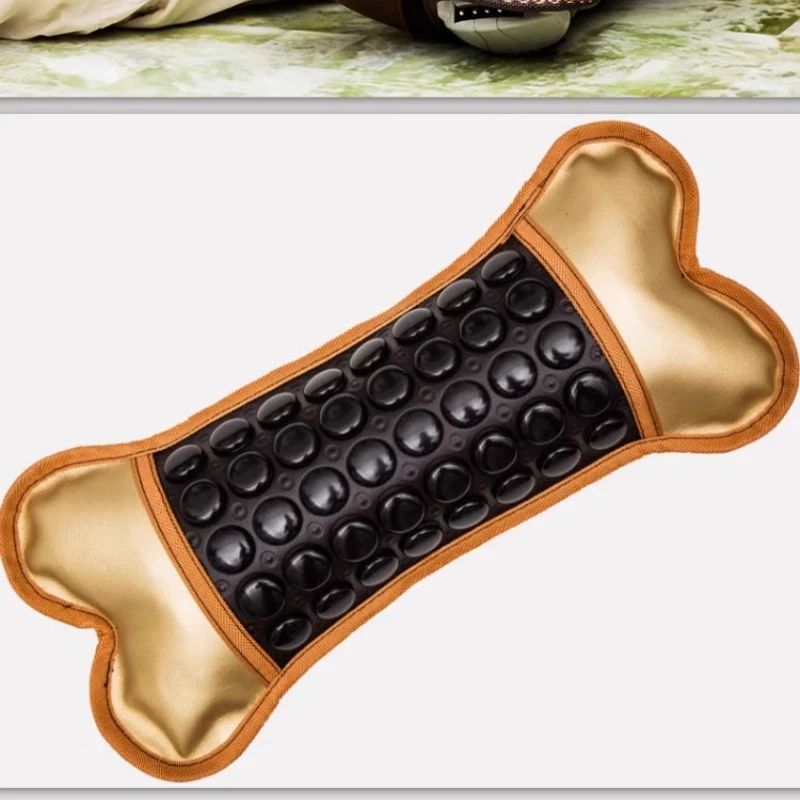 Electric Jade Carbon fiber Heated Pillows Natural Tourmaline Germanium Stone Jade Cervical Pillow Neck Massager Relieve Insomnia