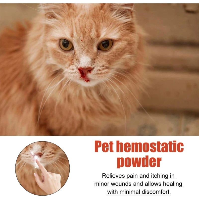 Pets Styptic Powder Bleeding Stop Powder Safe Healthy-Care For Dogs Cats Analgesic Broken Trauma Medical-Supplies